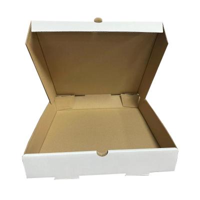 China Wholesale Eco Recyclable 12 14 15 18 Inch 35cm Corrugated Burger Wrapping Custom Printed Round Kraft Paper Pizza Boxes With Logo for sale