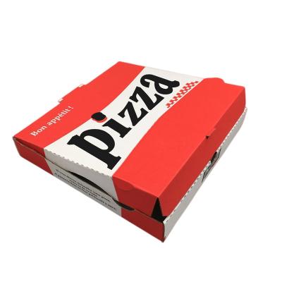 China Wholesale Recyclable Pizza Box Package Cardboard Supplier Custom Design Printed Bulk Cheap Pizza Packaging Boxes With Your Own Logo for sale