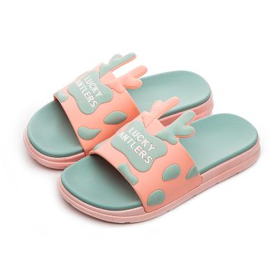 China Elk 1E0169 Custom Cute Anti-slippery Elk Bedroom Slipper Baby Girl Kid Plain Cute Animal Slippers 1E0169 for sale