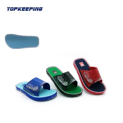 China 510185 2020 Summer Nude Custom Logo PVC Slipper Anti-slippery Rubber Shoes For Toddler Kid Child Boy for sale