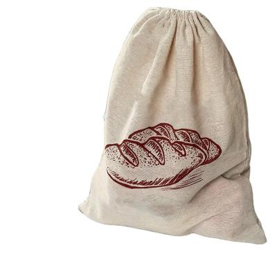 China Eco-Friendly Linen Bread Bags Thumb Ideal For Unbleached Reusable Homemade Bread Food Storage Housewarming Wedding Gift Storage For Crafter Br for sale