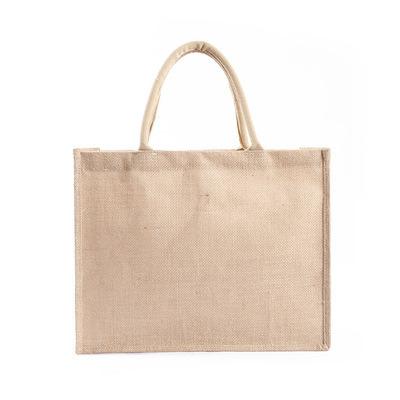 China Jute Daily Bag Canvas Outlet Factory High Capacity Vintage Hemp Shoulder Bags Waterproof Eco-Friendly Portable Bag for sale