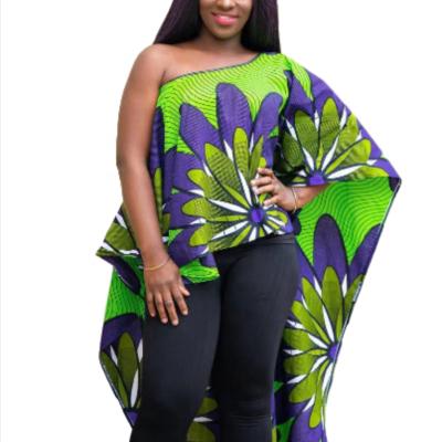 China African luluandlucy African Ankara clothing for women purple and green for sale