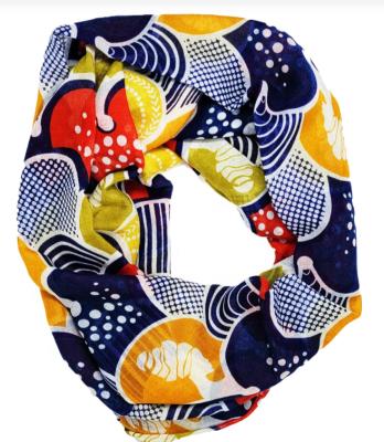 China African Print Ankara Scarf Goddess Infinity Scarf African Print for sale