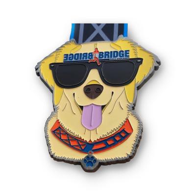 China High Quality Europe WD Reward Service Enamel Military Heritage Canine Medals For Dogs for sale