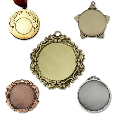 China Design Global Nickel Die Free Zinc Alloy Cast Made Metal 3d Blank Award Medals Running Empty Table Tennis Competition Sports Medal for sale