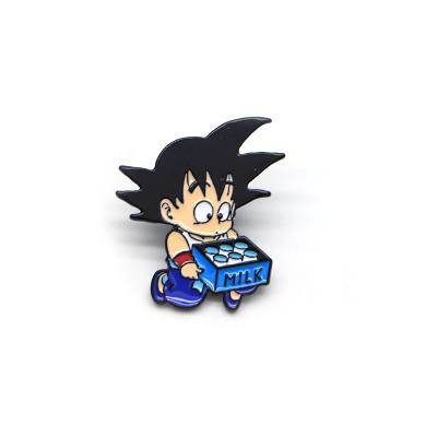 China Japan wukong anime Saiyan lapel pin Europe WD enamel pin custom super cartoon pin maker for sale