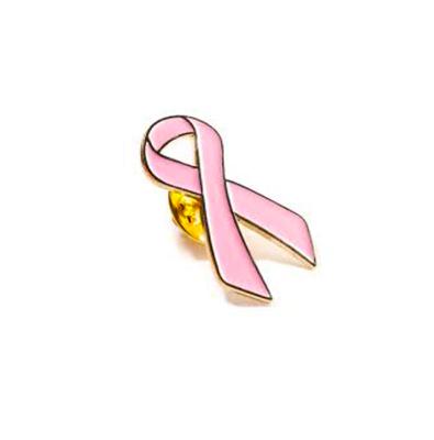 China Eco-Friendly Breast Cancer Brooches Wholesale Breast Cancer Awareness Autism Awareness Pink Ribbon Brooch Pin for sale