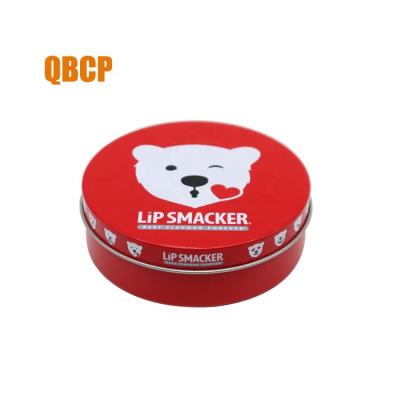 China Recyclable Customer Design Round Soft Candy Tin Box With Emboss On Lid for sale