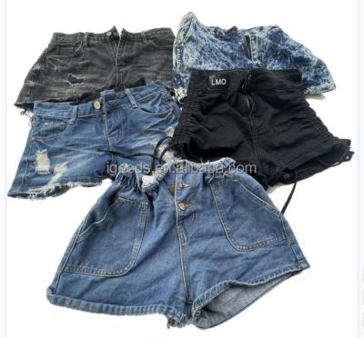 China High quality used clothes girls hot pants mixed jeans shorts occasion denim shorts wholesale category used clothes for sale