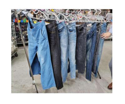 China High quality VIP 555 stock 888 used jeans pants new pants designs men second-hand clothes pants for sale