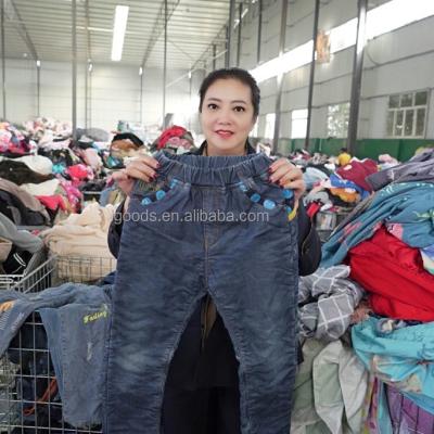 China New wash high quality hot sale mixed fit daily skinny straight hot sale high quality used jeans pants in stock for sale