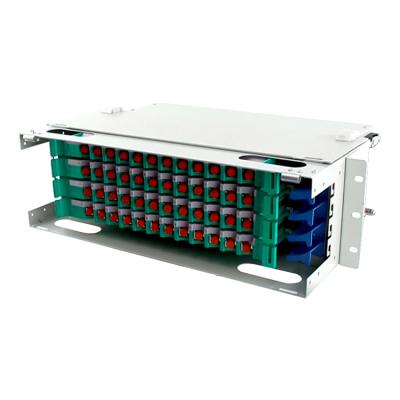 China FTTX System 48 SC Core Optical Fiber ODF Distribution Frame /Patch Panel 19