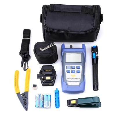 China Fiber Splicing FTTH Fiber Optic Tool Kit With Optical Power Meter And Visual Fault Locator for sale