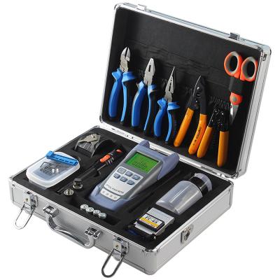 China Fiber Splicing FTTH Fiber Optic Tool Kit With Optical Power Meter And Visual Fault Locator for sale