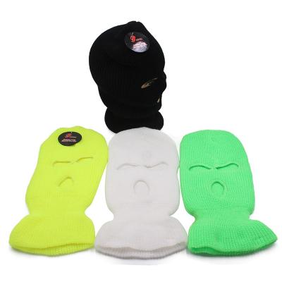 China JOINT Hole Ski Face Balaclava Mask Winter Beanie Ski Snowboard Hat Custom 3 Cap for sale