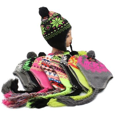 China COMMON Kids Chunky Knitted Peruvian Hat for sale