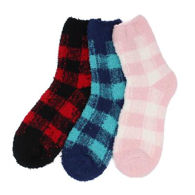 China Breathable Winter 100% Poly Fleece Home Women Wholesale Socks for sale