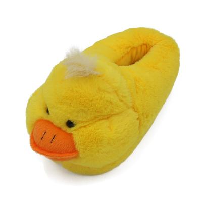 China Fashion wholesale custom made cute winter logo hotsale promotion yellow duck slippers Anti-slippery for sale