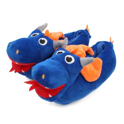 China Novelty Anti-slippery Unisex Bedroom Slippers With Dinosaur Animal Modeling for sale