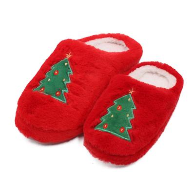 China New Anti-slippery Marry Christmas Tree Kids Adult Slippers Non-Slip Indoor Shoes for Kids Adults Indoor Bedroom Warm Slippers for sale