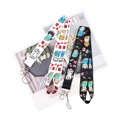 China DIY Exhibition Doctor Cat Blood Bank Credit Card Holder Bus ID Name Work Card Holder Lasso Lanyard for sale