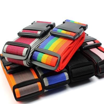 China Adjustable PP Cross Travel Packing Luggage Strap Suitcase Belt With Buckle for sale