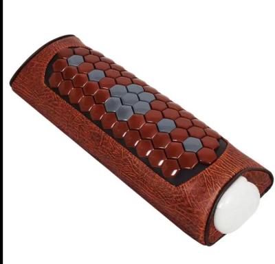 China Relax Korean Quality FIR Massager Tournmaline Acupressure Self-Heating for neck Pain Relief stone health neck pillow for sale