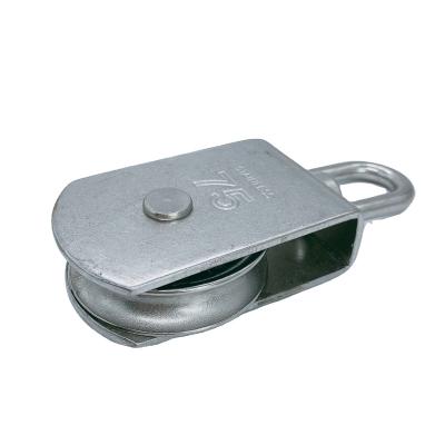 China High Quality Hotels Stainless Steel Eye Turning Double Pulley Block for sale