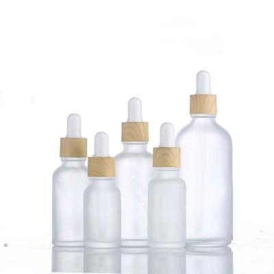 China Personal Care Frosted Cosmetic Tea Tree Essential Oil Transparent Dropper Bottle 5ml 10ml 20ml 30ml 50ml 100ml Bottled Essential Oil for sale