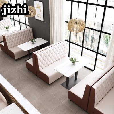 China 2023 hot sale modern comfortable leather sofa restaurant furniture sets for sale