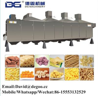 China Snack drying machine puff and breakfast snack and cereal granule and oat flake drying and rotisserie machine for sale