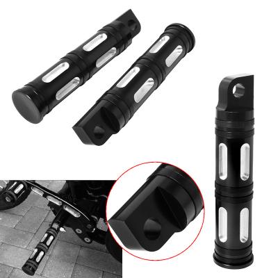 China High Quality Male Motorcycle CNC 6061 T6 Aliuminum 2x Cnc Mount Aluminum Foot Pegs Foot Pegs For Harley Sportster Iron Touring Custom Dyna Fat Bob Softail Fat Boy for sale