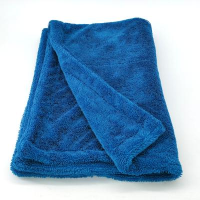 China Sustainable Car Wash 1200gsm Fast Drying Auto Large Pull Out Clean Towel Detailing Shame Blue Green 70 30 Custom Logo By 90 Mix For 90*70 Car for sale