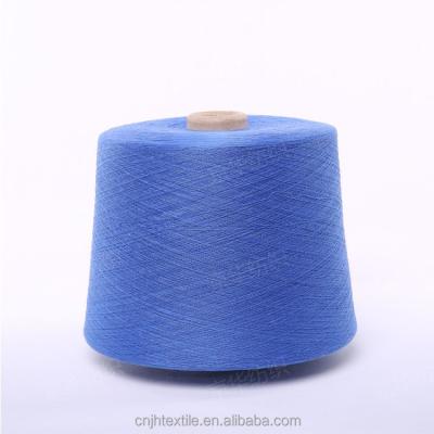 China High Quality Environmental Protection Anti-Bacteria Dope-Dyed 100% Polyester Spun Yarn GRS Standard for sale