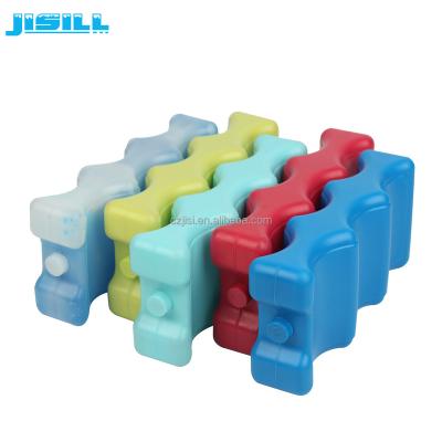 China Insulated Plastic Hard Ice Brick Can Shaped Ice Pack Cooler Freezer Package for sale