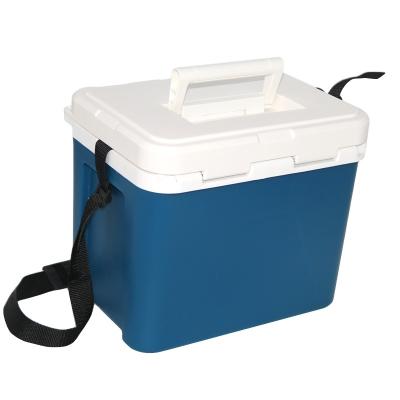 China Waterproof 17L cooler cooler box with PCM ice bricks for transporting and testing vaccine detection for sale