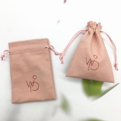 China Suitable for PandaSew 10x8cm Custom Eco-Friendly Packaging Drawstring Bag Logo Microfiber Fabric Jewelry Jewelry Pouch for sale