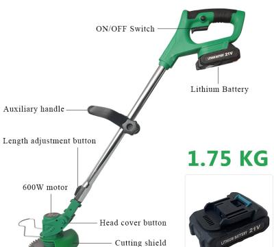 China Anti-skid Electric Rechargeable Hand Cutter Lithium Battery Garden Tools Cordless Power String Trimmer for sale