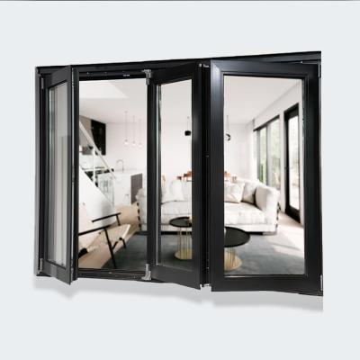 China Screen windows and accordion folding aluminum folding bifold window and door for sale for sale