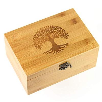 China Europe Essential Oil Storage Bamboo Box 24 Bottles for sale