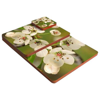 China Viable Wholesale Mug Cork Coaster White Sublimation MDF Coaster for sale