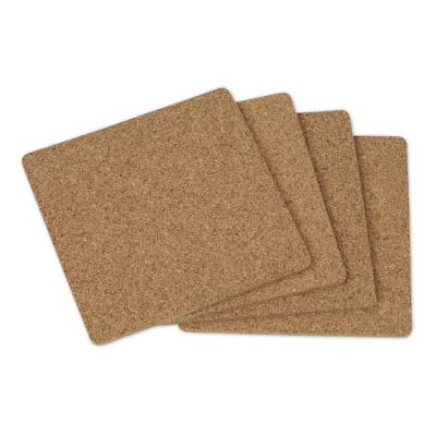 China Viable Wholesale Bulk Cheap Custom Square Cork Square Cork Coaster White Coasters for sale