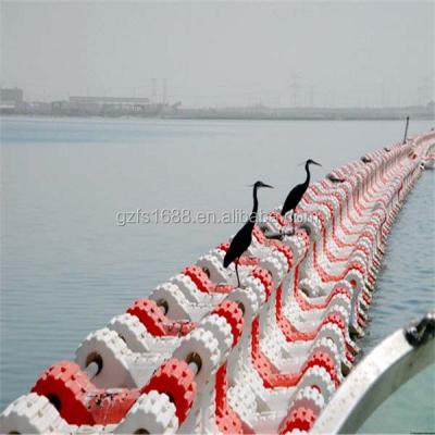 China Marine Floating Breakwater Render New Material UV Resistant Vacuum Inside PE Floating Breakwater for sale