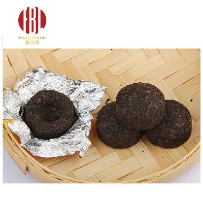 China Loose Round Chinese Famous Tea Brand Golden Pu'er Tea 5g for sale