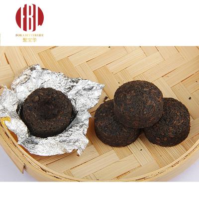 China New Premiumtea Tea Loose Tea Golden Round PU-Erh Cooked Pu'er Tea for sale