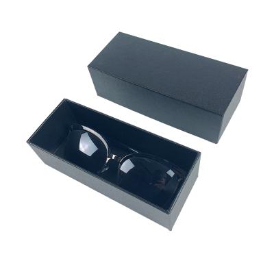 China Modern Factory Ready To Ship High Quality Custom Logo Black Glasses Sunglasses Box Cardboard Paper Box for sale