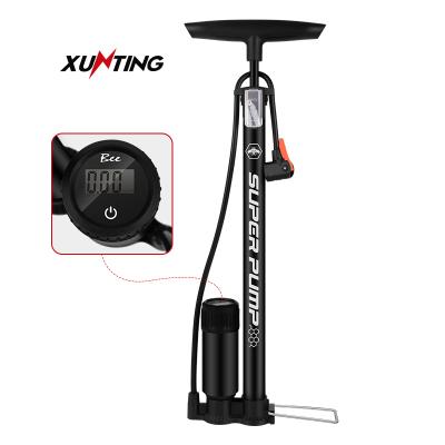 China Mini Tire Bicycle Pump Floor Xunting Floor Hand Pump Aluminum Steel High Pressure Cycle Portable Manual Bike Pump For Cycle for sale