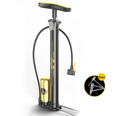 China Phoenix Bike 160Psi Floor Pump Steel High Quality Bike Hand Pump With Gauge Aluminum Alloy Bike Foot Pump For Bicycle for sale