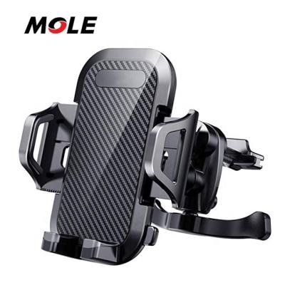 China ABS/EVA TAUPE Car Accessories Phone Holder Universal Car Phone Clip Holder Air Vent Mount Dock Cell Phone Holder for sale